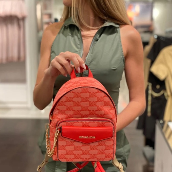 Michael Kors Maisie Extra-Small Logo 2-in-1 Backpack - Dk Sangria NWT